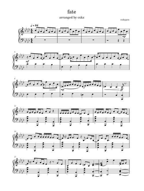 cxkz | Free sheet music | Download PDF or print on MuseScore.com