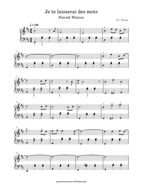 Je te laisserai des mots - Patrick Watson