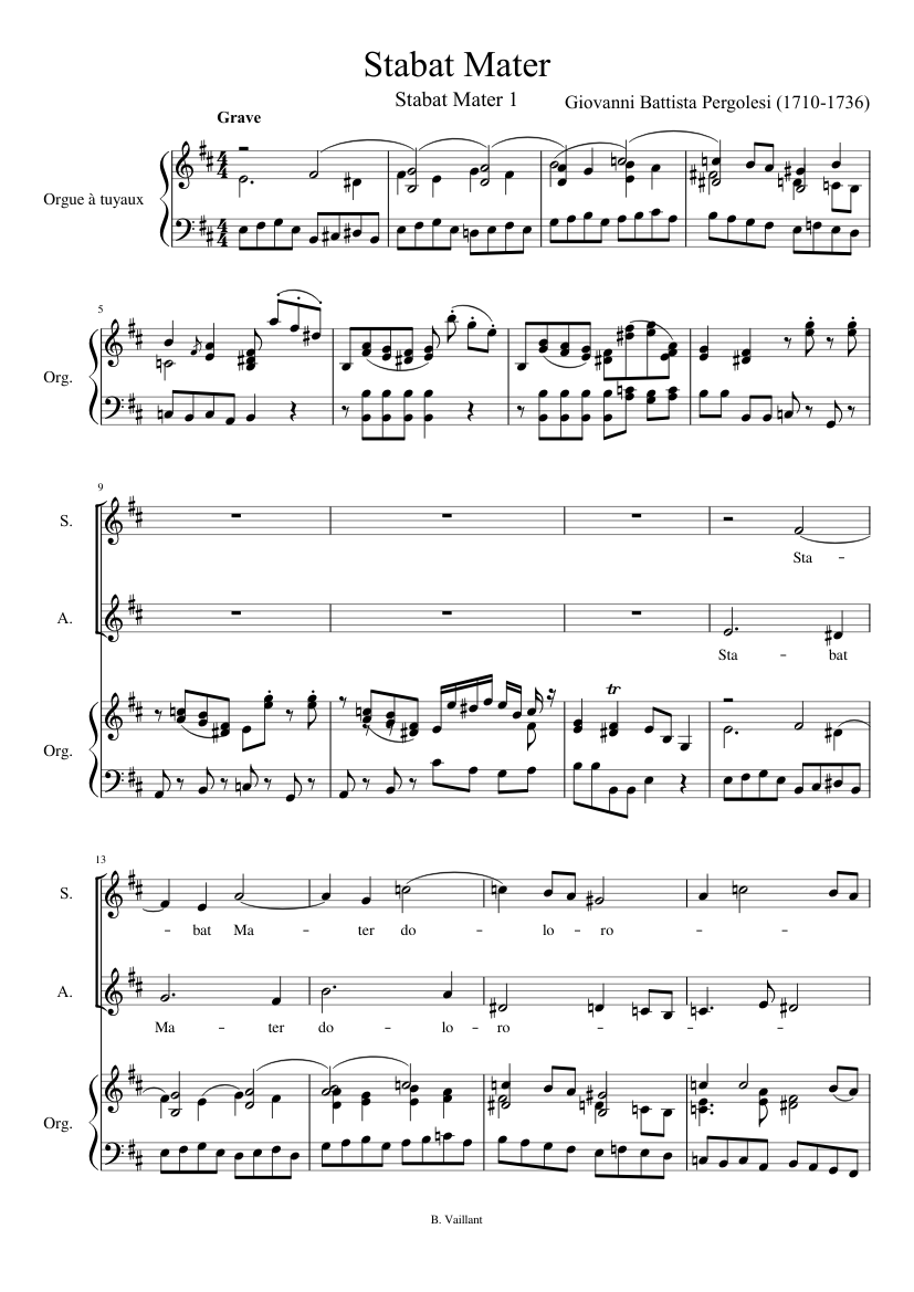 subtiel religie betrouwbaarheid Stabat Mater - Pergolesi Sheet music for Organ (Solo) | Musescore.com subtiel religie betrouwbaarheid Stabat Mater - Pergolesi Sheet music for Organ (Solo) | Musescore.com