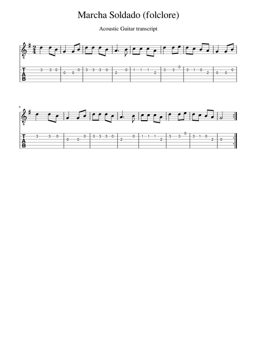 Marcha Soldado – Música Popular Tradicional Brasileira