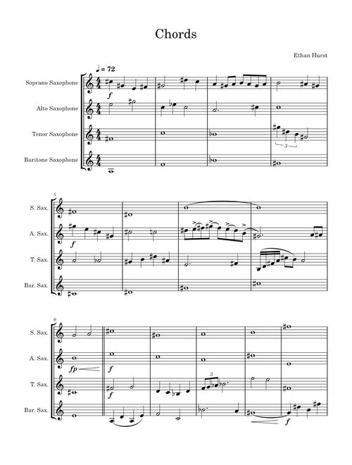 Sax Quartet – efhurst40