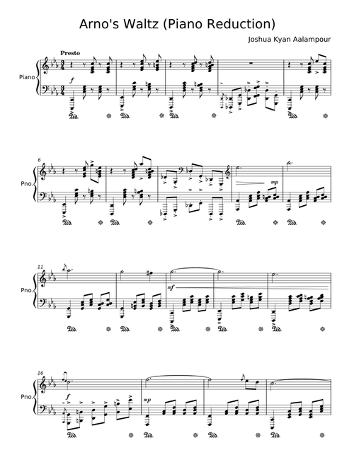 Arno's Waltz - Joshua Kyan Aalampour
