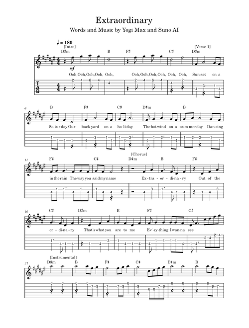 Extraordinary in F# Major