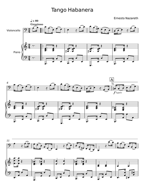 Tango Habanera - Ernesto Nazareth
