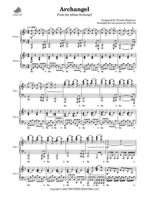 Archangel - Trailer (Arr. Clint Su) - Nicholas Phoenix, Thomas Bergersen (Piano Duet)