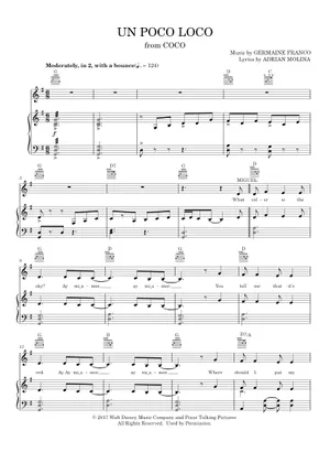 Coco - un poco loco Sheet Music and Tab with Chords for Guitar (Solo ...