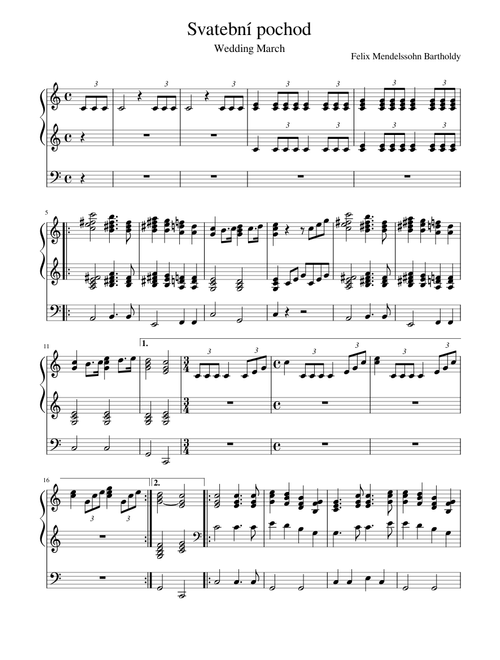 Felix Mendelssohn Bartholdy: Wedding March (Svatební pochod)