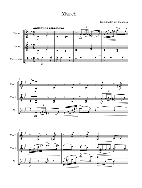 The Seasons op 37a March – Tchaikovsky