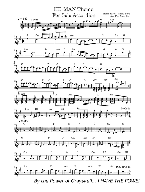 He Man Theme – Haïm Saban & Shuki Levy