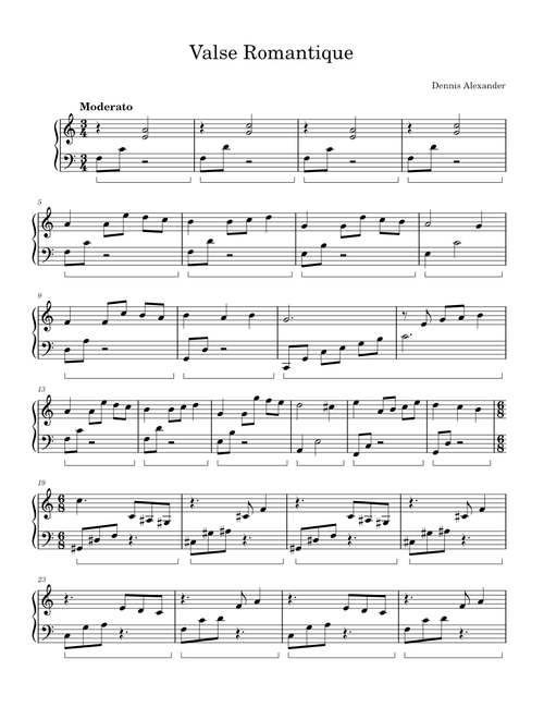 Valse Romantique – Dennis Alexander