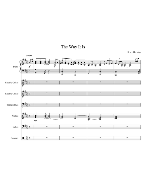The Way It Is (Bruce Hornsby) (Complete Instrumental)