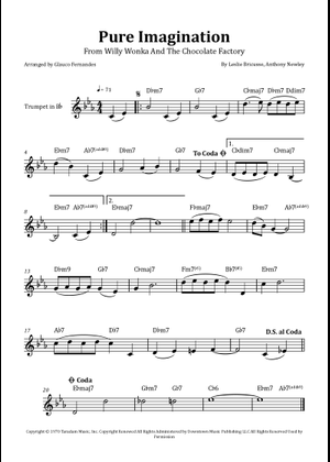 Pure Imagination – Gene Wilder Sheet Music for Trumpet other (Solo