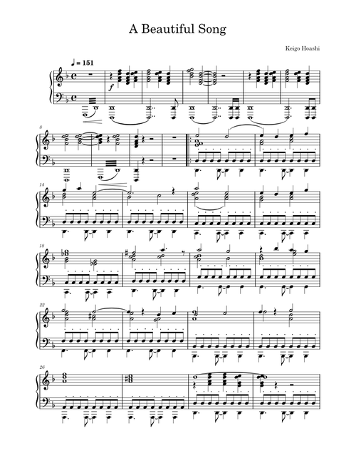 A Beautiful Song – Keigo Hoashi