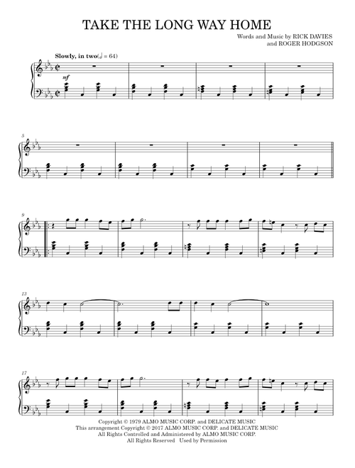 Take the long way home - Supertramp (Piano Solo)