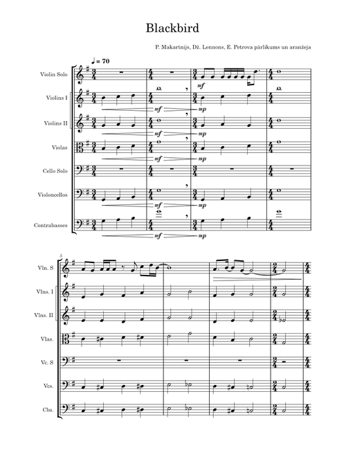 Blackbird – The Beatles