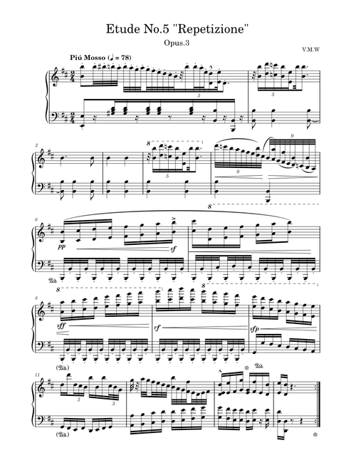 V.M.W - Etude No.5 "Repetizione"