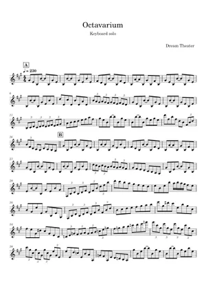 Octavarium – Dream Theater - Orchestral Cover Sheet Music and Tab Octavarium – Dream Theater - Orchestral Cover Sheet Music and Tab