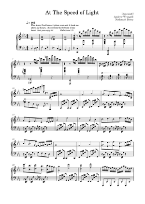 At the speed of light – Dimrain47 compose, Sheet Music Boss Cover, Me ...