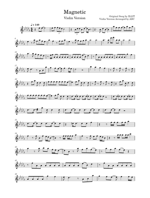 Magnetic – ILLIT (Violin Version)