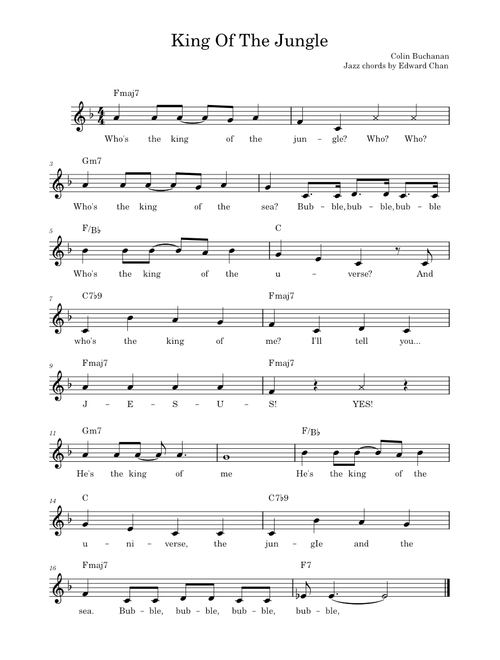Who's the King of the Jungle (jazz)
