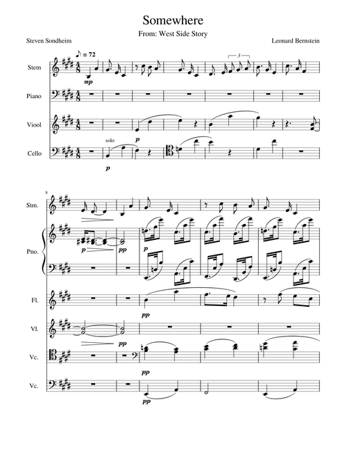 Somewhere (from West Side Story) – Stephen Sondheim Somewhere (from West Side Story)