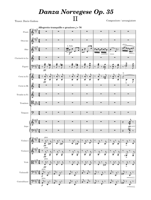 Norwegian Dances, Op.35 II – Edvard Grieg