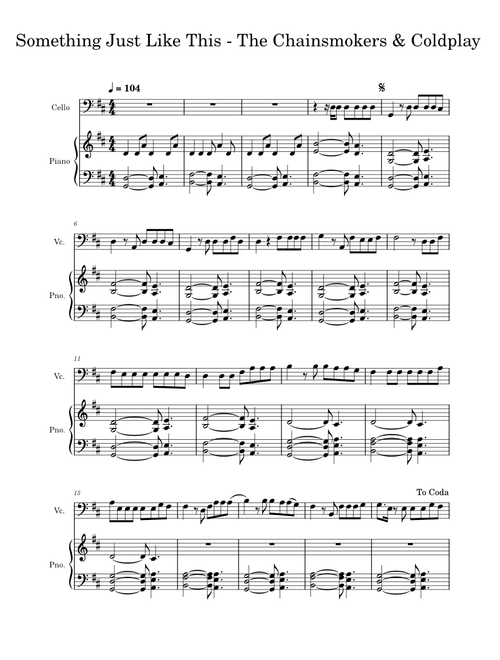 Something Just Like This – The Chainsmokers Cello