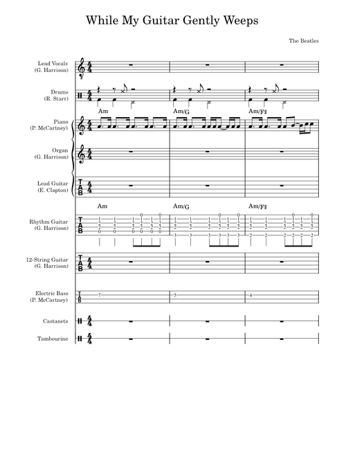 While My Guitar Gently Weeps