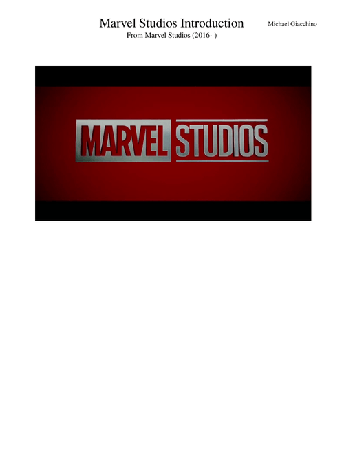 Marvel Studios Introduction