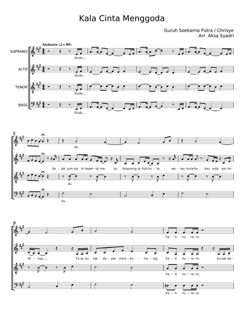 Kala Cinta Menggoda – Guruh Soekarno Putra;Chrisye
