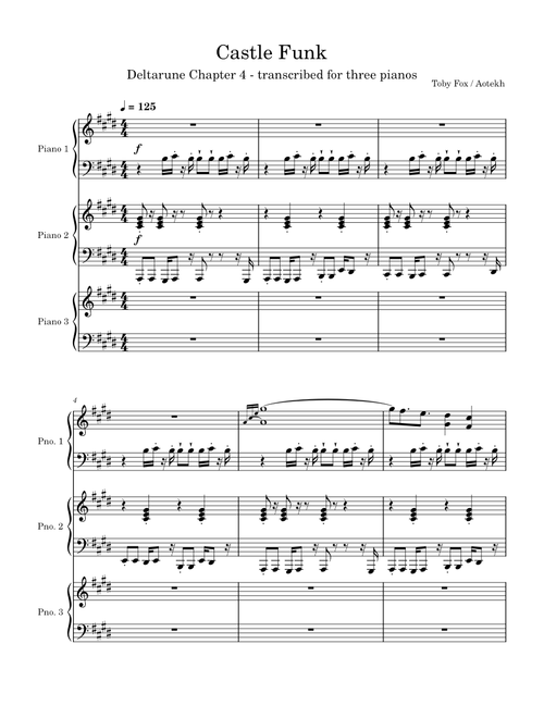 Castle Funk – Three Pianos