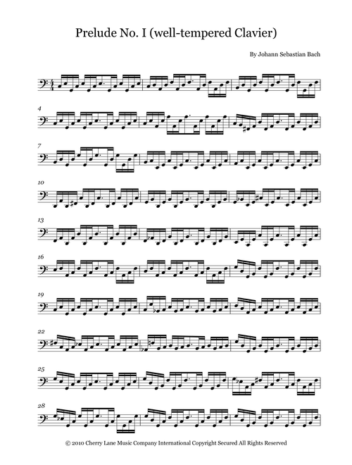 Prelude No. I (well-tempered Clavier) (Arr. Fernanda Moura) - Johann Sebastian Bach (Cello Solo)