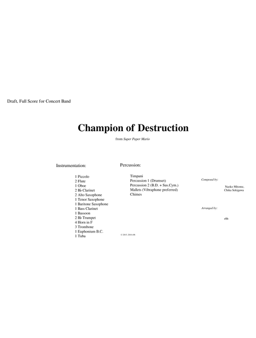 Champion of Destruction (Concert Band, WIP)
