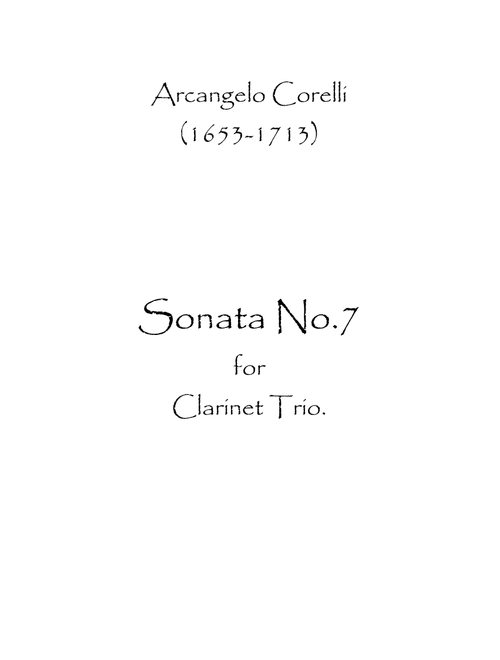 Sonata No.7 (Arr. Spence Bundy) (Woodwind Ensemble)