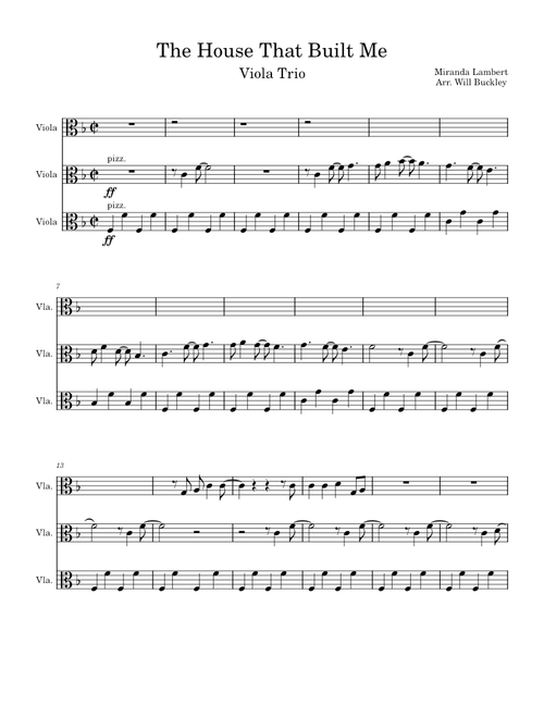The house that built me – Miranda Lambert The House That Built Me - Miranda Lambert (Viola Trio)