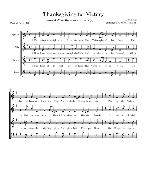 Thanksgiving for Victory – John Hill