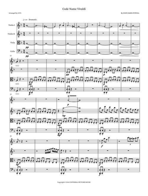 Code Name Vivaldi (Arr. 1074) - Various Artists (Small Ensemble)