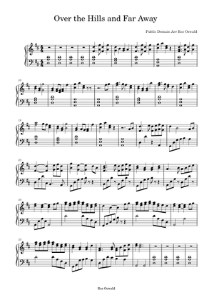Over The Hills And Far Away Sharpe's Rifels - piano tutorial