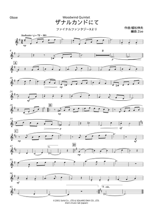 ザナルカンドにて - 植松伸夫 Sheet Music for Clarinet other (Solo
