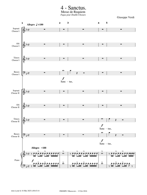 Messa da Requiem, IV Sanctus - Giuseppe Verdi