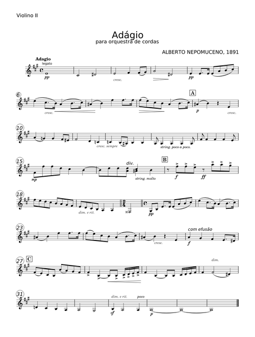 Adágio para cordas - Alberto Nepomuceno