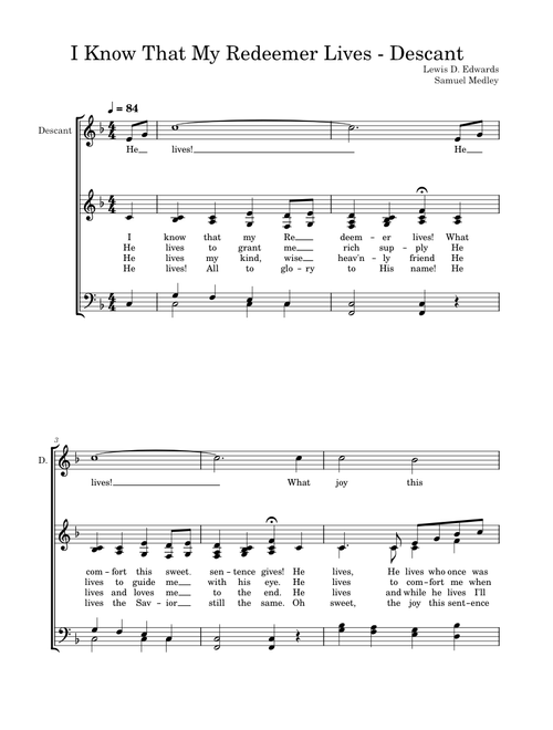 I know that my redeemer lives – LDS Hymns