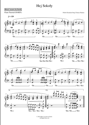 Play Official version of Hej Sokoly (Hey Falcons) Sheet Music by ...
