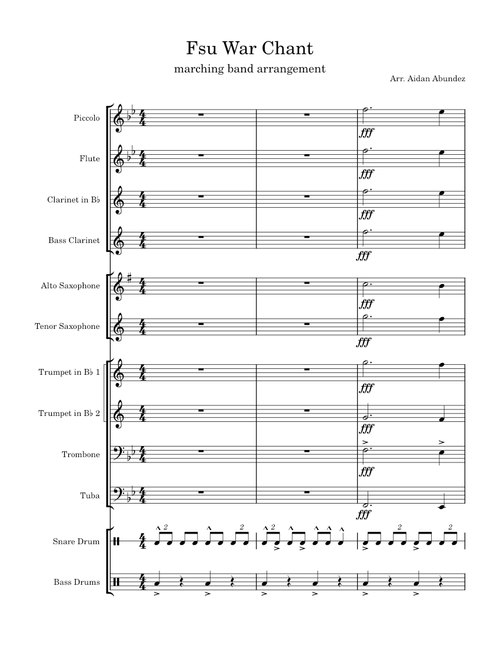 Fsu war chant – Misc Traditional