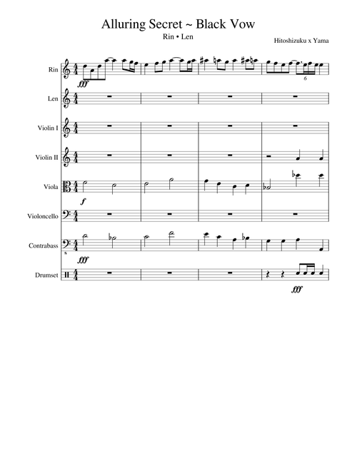 Alluring Secret ~ Black Vow String Orchestra (+ Vocals and Drums)