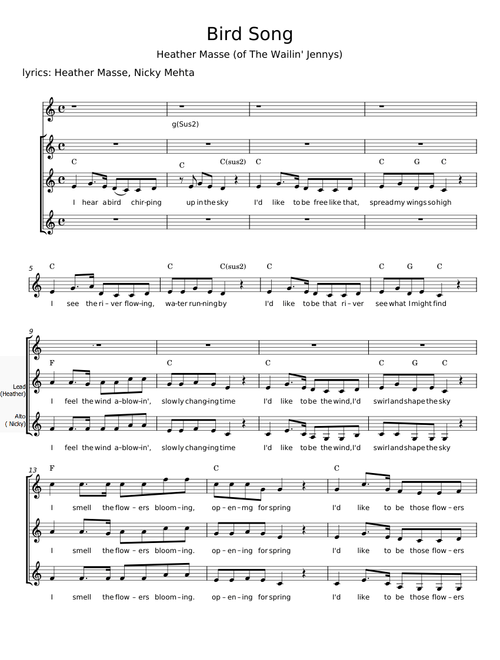 Bird song - The Wailin' Jennys
