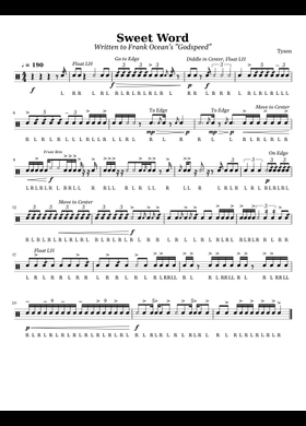 Free Godspeed by Frank Ocean sheet music | Download PDF or