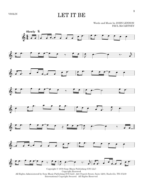Let It Be - The Beatles, Kris Allen (Violin Solo)