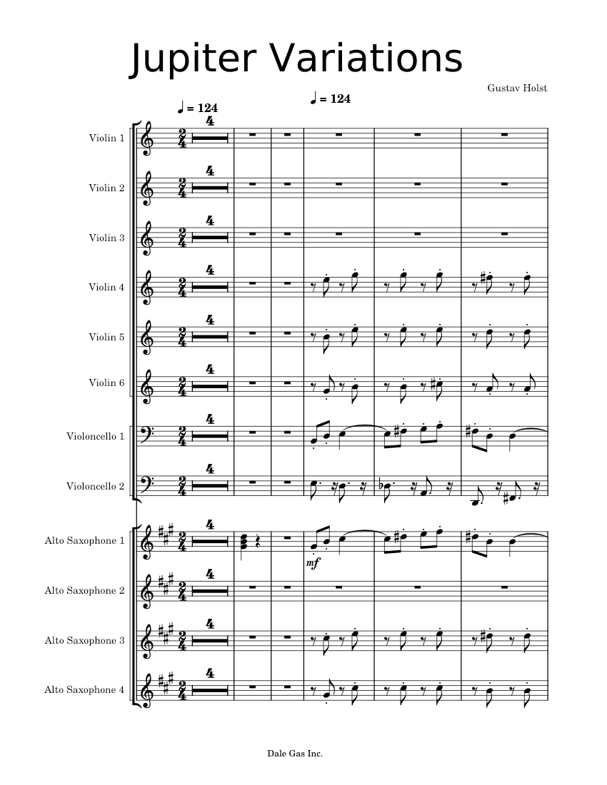 Jupiter, The Bringer Of Jollity Gustav Holst Sheet music for