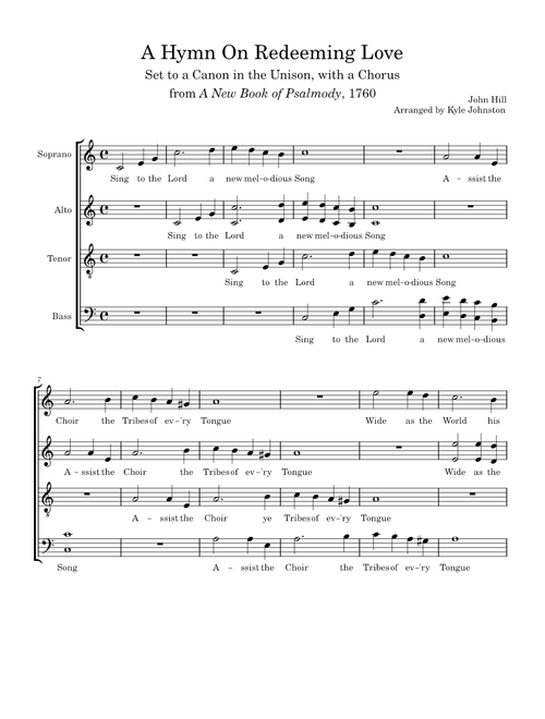 A Hymn on Redeeming Love – John Hill